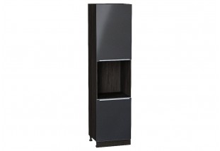 Шкаф пенал с 2-мя дверцами под технику Фьюжн Anthracite / Graphite 60 х 57,6 х 233,6 см