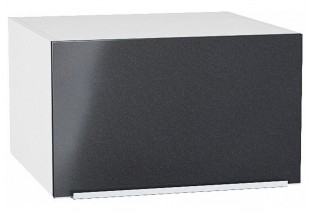 Шкаф верхний горизонтальный глубокий Фьюжн Anthracite / Белый 60 х 57,6 х 35,8 см