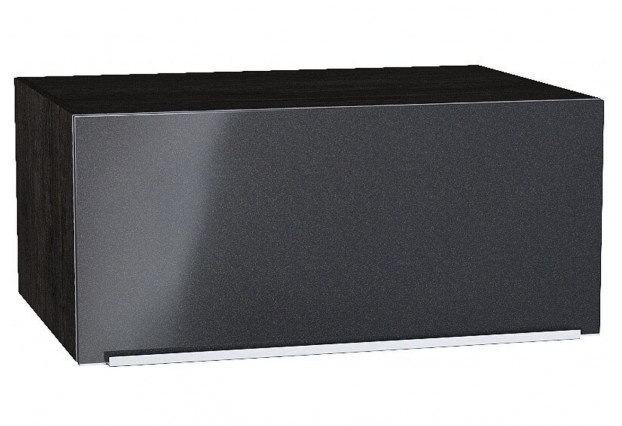 Шкаф верхний горизонтальный глубокий Фьюжн Anthracite / Graphite 80 х 57,6 х 35,8 см