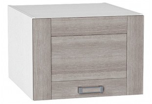 Шкаф верхний горизонтальный глубокий Лофт Cappuccino Veralinga / Белый 50 х 57,6 х 35,8 см