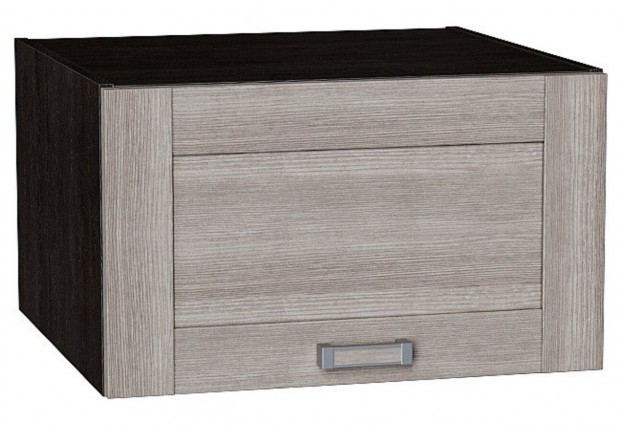 Шкаф верхний горизонтальный глубокий Лофт Cappuccino Veralinga / Graphite 60 х 57,6 х 35,8 см