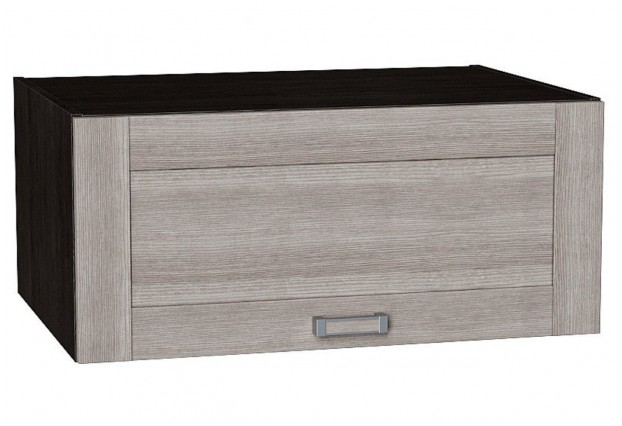 Шкаф верхний горизонтальный глубокий Лофт Cappuccino Veralinga / Graphite 80 х 57,6 х 35,8 см