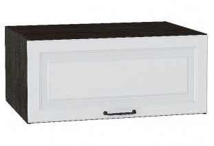 Шкаф верхний горизонтальный глубокий Ницца Blanco / Graphite 80 х 57,4 х 35,8 см