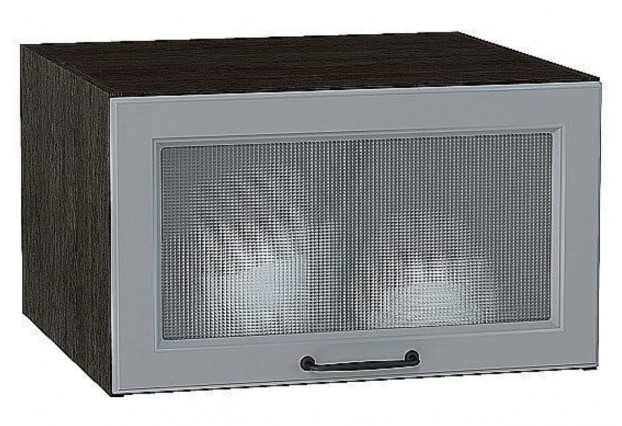 Шкаф верхний горизонтальный остекленный глубокий Ницца Magnum / Graphite 60 х 57,4 х 35,8 см