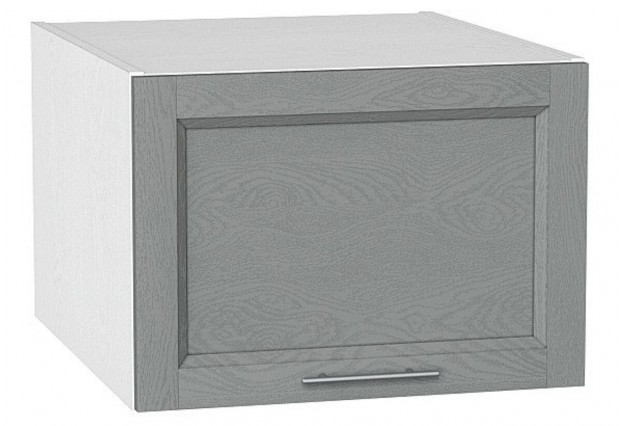 Шкаф верхний горизонтальный глубокий Сканди Grey Softwood / Белый 50 х 57,6 х 35,8 см