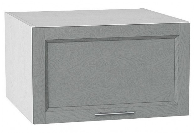 Шкаф верхний горизонтальный глубокий Сканди Grey Softwood / Белый 60 х 57,6 х 35,8 см