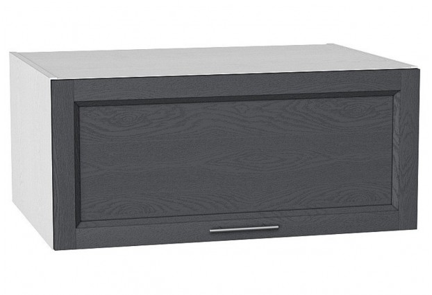 Шкаф верхний горизонтальный глубокий Сканди Graphite Softwood / Белый 80 х 57,6 х 35,8 см