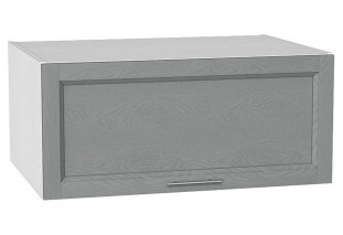 Шкаф верхний горизонтальный глубокий Сканди Grey Softwood / Белый 80 х 57,6 х 35,8 см