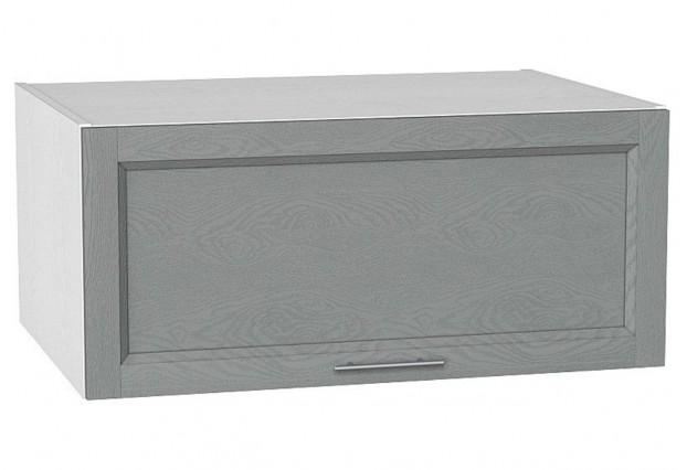 Шкаф верхний горизонтальный глубокий Сканди Grey Softwood / Белый 80 х 57,6 х 35,8 см