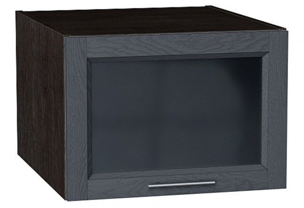 Шкаф верхний горизонтальный остекленный глубокий Сканди Graphite Softwood / Graphite 50 х 57,6 х 35,8 см