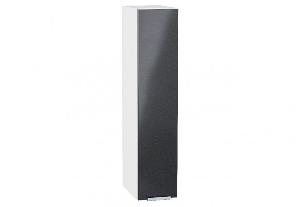Шкаф верхний бутылочница Фьюжн Anthracite / Белый 20 х 32 х 92 см