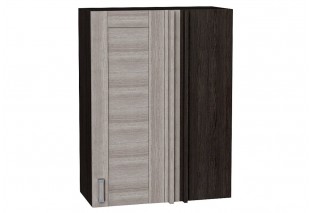 Шкаф верхний прямой угловой Лофт Cappuccino Veralinga / Graphite 69 х 34,5 х 92 см