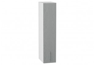 Шкаф верхний бутылочница Сканди Grey Softwood / Белый 20 х 32 х 92 см