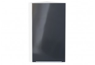 Шкаф верхний торцевой Фьюжн Anthracite / Белый 30 х 30,6 х 71,6 см