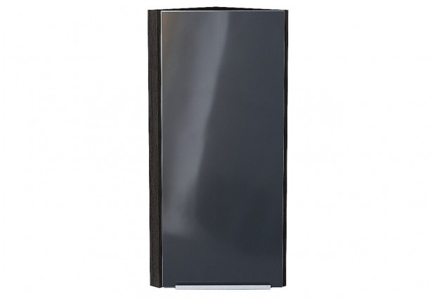 Шкаф верхний торцевой Фьюжн Anthracite / Graphite 30 х 30,6 х 92 см