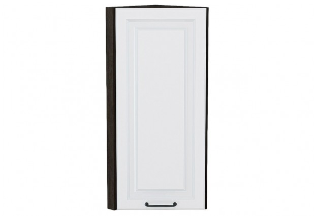 Шкаф верхний торцевой Ницца Blanco / Graphite 30 х 30,4 х 92 см