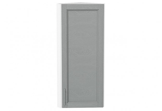 Шкаф верхний торцевой Сканди Grey Softwood / Белый 30 х 30,6 х 92 см