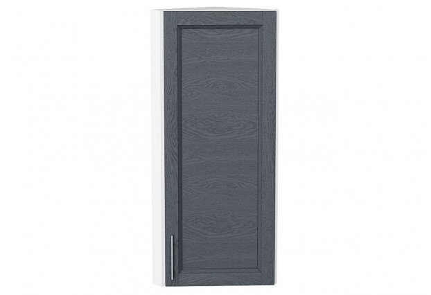 Шкаф верхний торцевой Сканди Graphite Softwood / Белый 30 х 30,6 х 92 см