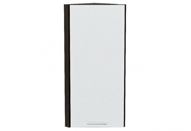 Шкаф верхний торцевой Валерия-М Белый металлик / Graphite 30 х 30,4 х 92 см