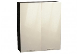 Шкаф верхний с 2-мя дверцами Валерия-М Бежевый металлик / Graphite 80 х 31,8 х 92 см