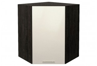 Шкаф верхний угловой Валерия-М Бежевый металлик / Graphite 60 х 60 х 71,6 см