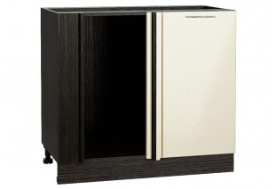 Шкаф нижний угловой Валерия-М Бежевый металлик / Graphite 89 х 47,8 х 81,6 см