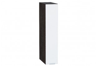 Шкаф верхний бутылочница Фьюжн Silky White / Graphite 15 х 32 х 71,6 см