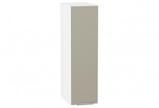 Шкаф верхний бутылочница Фьюжн Silky Grey / Белый 20 х 32 х 71,6 см