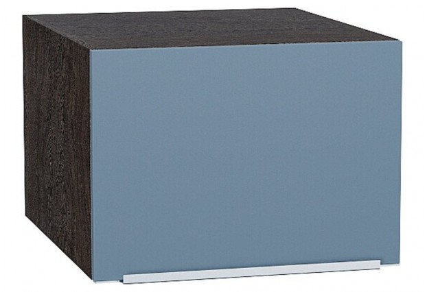 Шкаф верхний горизонтальный глубокий Фьюжн Silky Blue / Graphite 50 х 57,6 х 35,8 см