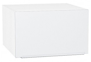 Шкаф верхний горизонтальный глубокий Фьюжн Silky White / Белый 60 х 57,6 х 35,8 см