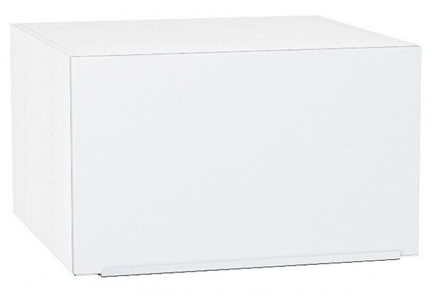 Шкаф верхний горизонтальный глубокий Фьюжн Silky White / Белый 60 х 57,6 х 35,8 см