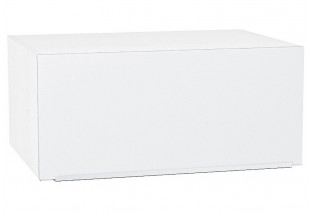 Шкаф верхний горизонтальный глубокий Фьюжн Silky White / Белый 80 х 57,6 х 35,8 см