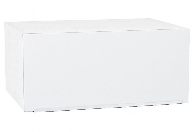 Шкаф верхний горизонтальный глубокий Фьюжн Silky White / Белый 80 х 57,6 х 35,8 см