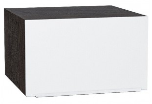 Шкаф верхний горизонтальный глубокий Фьюжн Silky White / Graphite 60 х 57,6 х 35,8 см