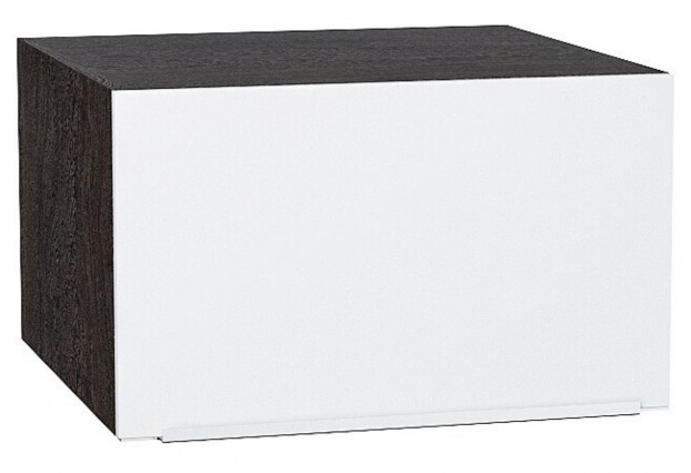 Шкаф верхний горизонтальный глубокий Фьюжн Silky White / Graphite 60 х 57,6 х 35,8 см