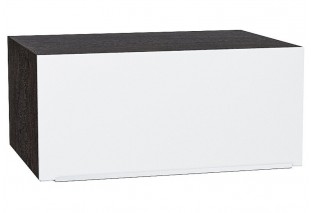 Шкаф верхний горизонтальный глубокий Фьюжн Silky White / Graphite 80 х 57,6 х 35,8 см