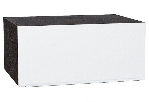 Шкаф верхний горизонтальный глубокий Фьюжн Silky White / Graphite 80 х 57,6 х 35,8 см