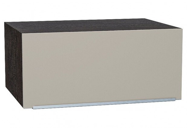 Шкаф верхний горизонтальный глубокий Фьюжн Silky Grey / Graphite 80 х 57,6 х 35,8 см