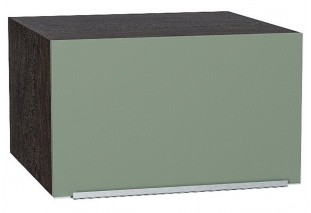 Шкаф верхний горизонтальный глубокий Фьюжн Silky Mint / Graphite 60 х 57,6 х 35,8 см