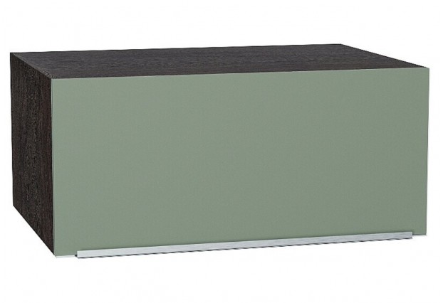 Шкаф верхний горизонтальный глубокий Фьюжн Silky Mint / Graphite 80 х 57,6 х 35,8 см