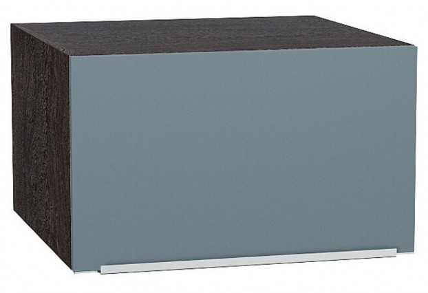 Шкаф верхний горизонтальный глубокий Фьюжн Silky Blue / Graphite 60 х 57,6 х 35,8 см