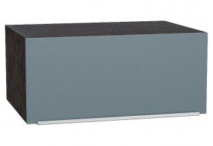Шкаф верхний горизонтальный глубокий Фьюжн Silky Blue / Graphite 80 х 57,6 х 35,8 см