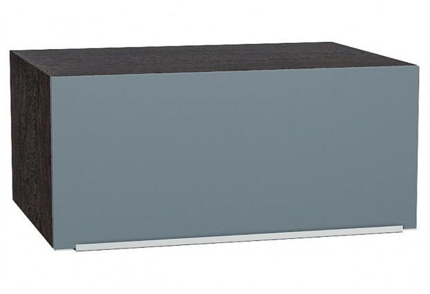 Шкаф верхний горизонтальный глубокий Фьюжн Silky Blue / Graphite 80 х 57,6 х 35,8 см