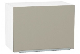 Шкаф верхний горизонтальный Фьюжн Silky Grey / Белый 50 х 32 х 35,8 см