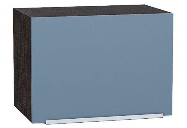 Шкаф верхний горизонтальный Фьюжн Silky Blue / Graphite 50 х 32 х 35,8 см