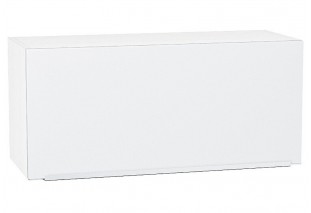 Шкаф верхний горизонтальный Фьюжн Silky White / Белый 80 х 32 х 35,8 см