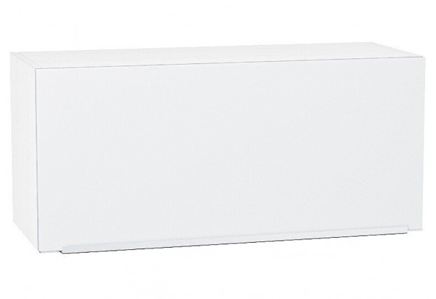 Шкаф верхний горизонтальный Фьюжн Silky White / Белый 80 х 32 х 35,8 см