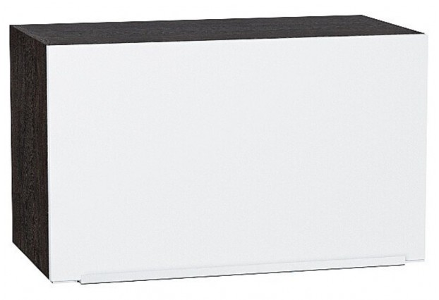 Шкаф верхний горизонтальный Фьюжн Silky White / Graphite 60 х 32 х 35,8 см