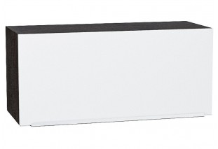 Шкаф верхний горизонтальный Фьюжн Silky White / Graphite 80 х 32 х 35,8 см
