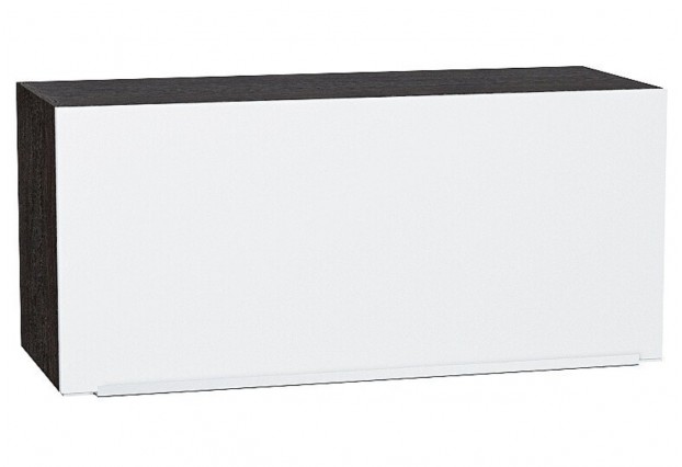 Шкаф верхний горизонтальный Фьюжн Silky White / Graphite 80 х 32 х 35,8 см